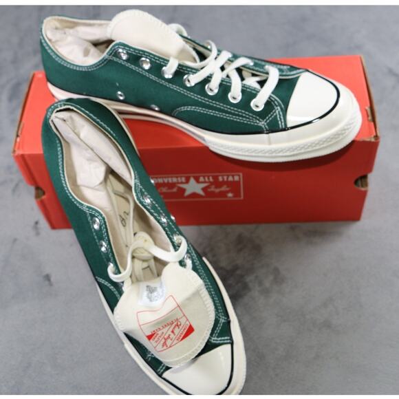 Converse Chuck 70 Ox Shoes Mens Size 12 Green Envy Egret Black Low Top Sneakers main image 8
